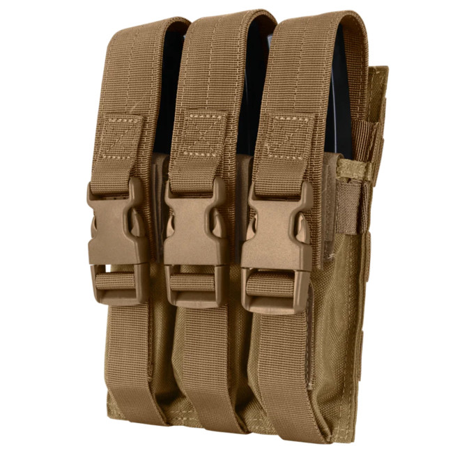 Potrójny uchwyt na magazynek do MP5 - Coyote - Condor Outdoor