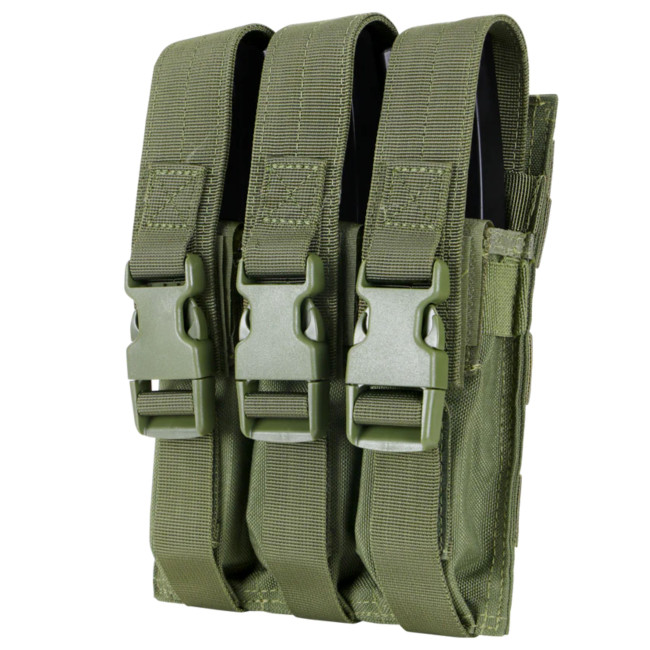 Potrójny uchwyt na magazynek do MP5 - Olive Green - Condor Outdoor