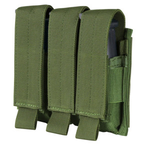 Potrójny uchwyt na magazynek do pistoletów - Olive Green - Condor Outdoor