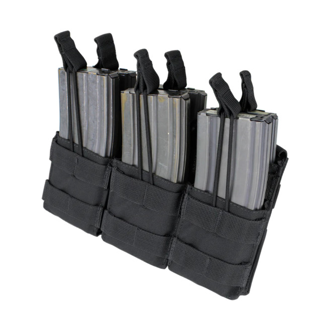 Porta-caricatore triplo Stacker per M4 - Nero - Condor Outdoor