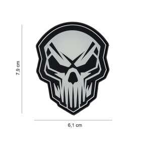 Parche 3D PVC Calavera Enojada - 101 Inc