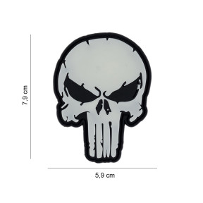 Patch 3D PVC Tête de mort Punition - 101 Inc