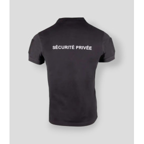 Polo a maniche corte senza banda Sicurezza Privata Safetek - Nero - GK