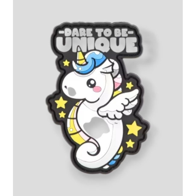 Rubberen patch Dare To Be Unique - JTG