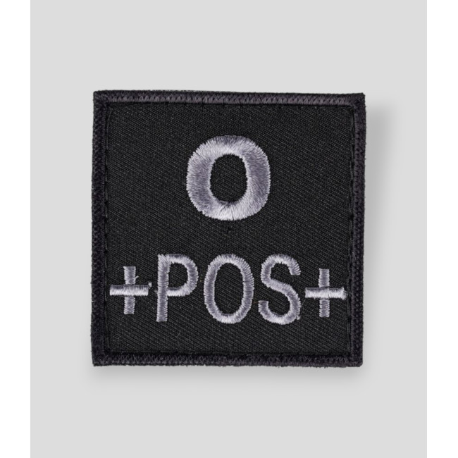 Blood Type O+ Black Patch - Ares Blood Type O+ Black Patch - Ares