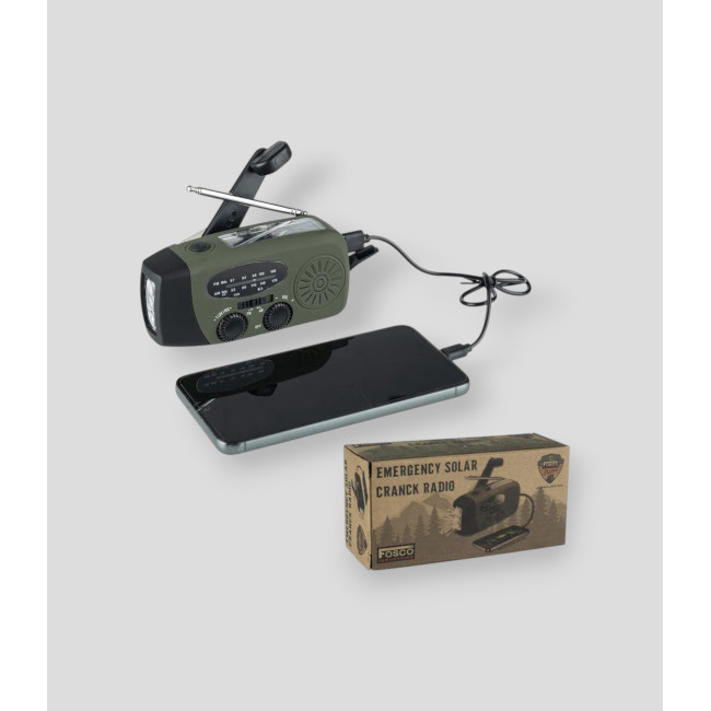 Dynamo noodradio - Olijfgroen - Fosco Industries