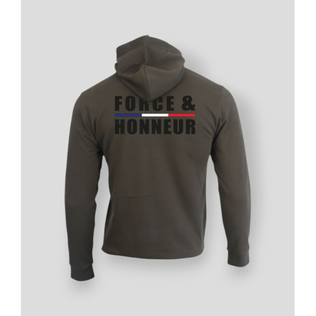 Sweat-shirt Force & Honneur LiserÃ© Kaki - Summit Outdoor Lifestyle