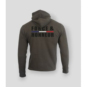 Sudadera 280g Force & Honneur con Ribete - Caqui - Summit Outdoor Lifestyle