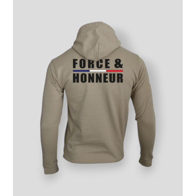 Sweat-shirt Force & Honneur LiserÃ© Light Sand - Summit Outdoor Lifestyle