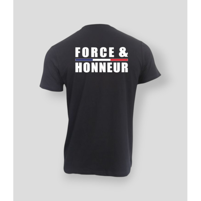 T-shirt Force & Honneur Filete Preto - Summit Outdoor Lifestyle