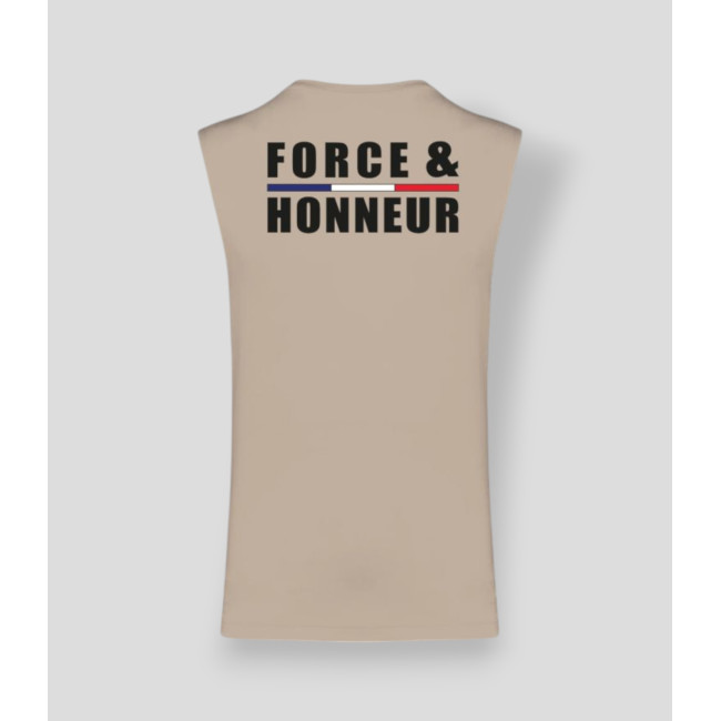 Mouwloos T-shirt Force & Honneur Bies Light sand - Summit Outdoor Lifestyle