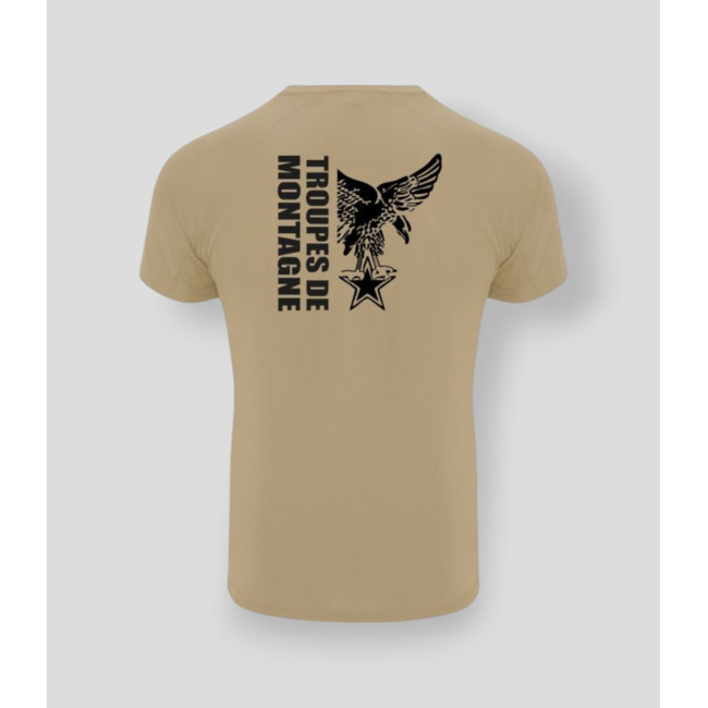 T-shirt Montagne design CONTROL DRY Coyote - Summit Outdoor Lifestyle