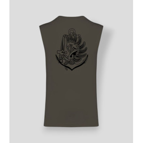 T-shirt sem mangas Colo Dark caqui - Summit Outdoor Lifestyle
