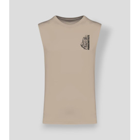 T-shirt sans manche Colo design Light sand - Summit Outdoor Lifestyle