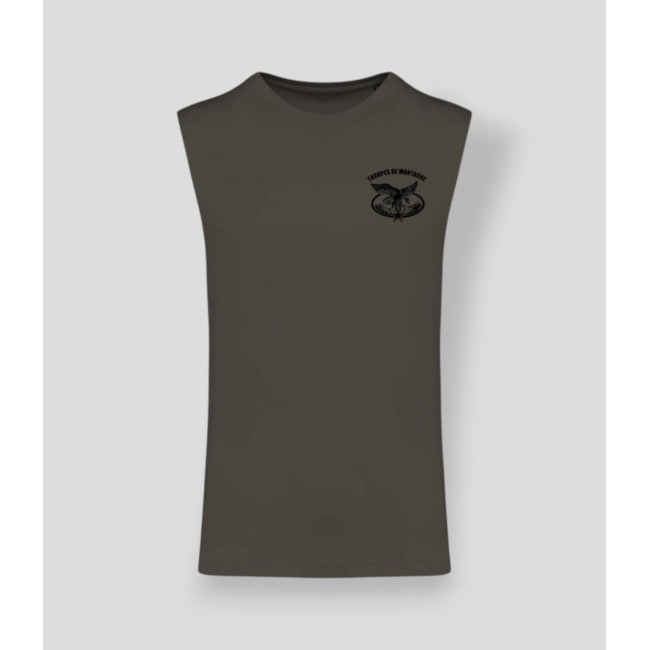 Camiseta sin mangas Montaña Caqui Oscuro - Summit Outdoor Lifestyle