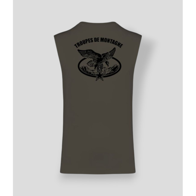 Koszulka bez rękawów Góry Dark kakhi - Summit Outdoor Lifestyle