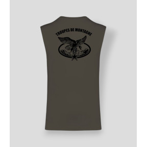 Camiseta sin mangas Montaña Caqui Oscuro - Summit Outdoor Lifestyle