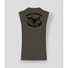Mouwloos T-shirt Montagne Dark kakhi - Summit Outdoor Lifestyle