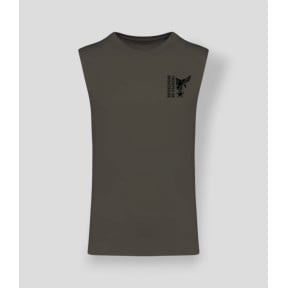 Koszulka bez rękawów Góry design Dark kakhi - Summit Outdoor Lifestyle