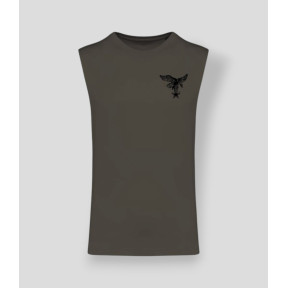 Mouwloos T-shirt Berg Frankrijk Dark kakhi - Summit Outdoor Lifestyle