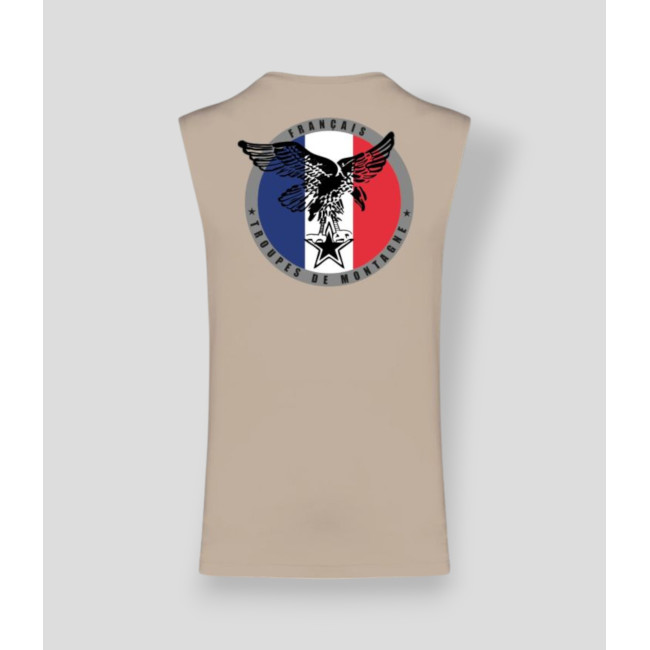 Camiseta sin mangas Montagne France Light sand - Summit Outdoor Lifestyle