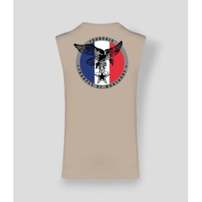 T-shirt senza maniche Montagna Francia Light sand - Summit Outdoor Lifestyle