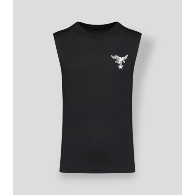 T-shirt senza maniche Montagne France Nero - Summit Outdoor Lifestyle