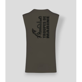 Camiseta sem mangas TDM design Caqui Escuro - Summit Outdoor Lifestyle