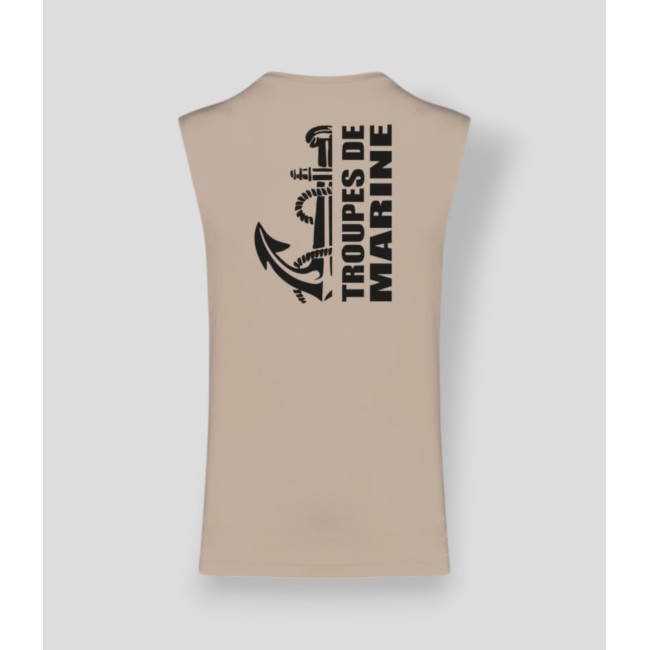 T-shirt senza maniche TDM design Light sand - Summit Outdoor Lifestyle
