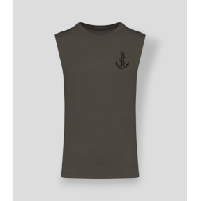 T-shirt sem mangas TDM France Caqui Escuro - Summit Outdoor Lifestyle