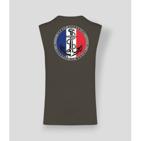 T-shirt sem mangas TDM France Caqui Escuro - Summit Outdoor Lifestyle