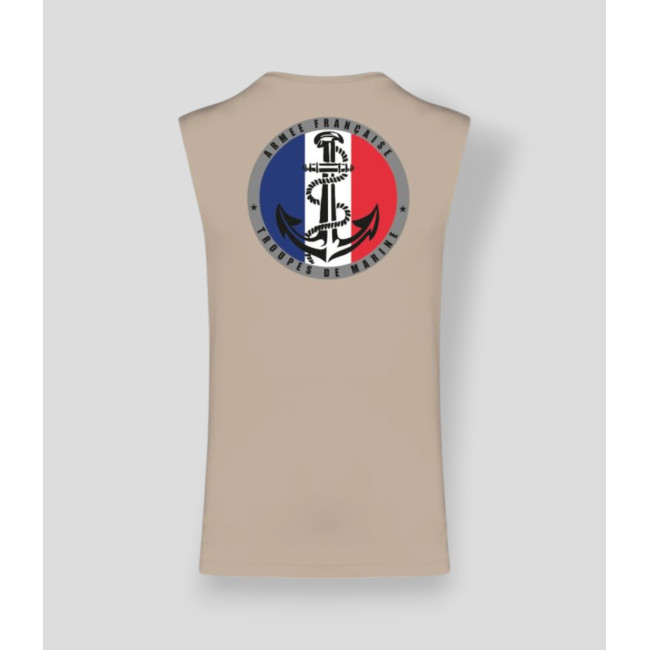 T-shirt sem mangas TDM France Light sand - Summit Outdoor Lifestyle