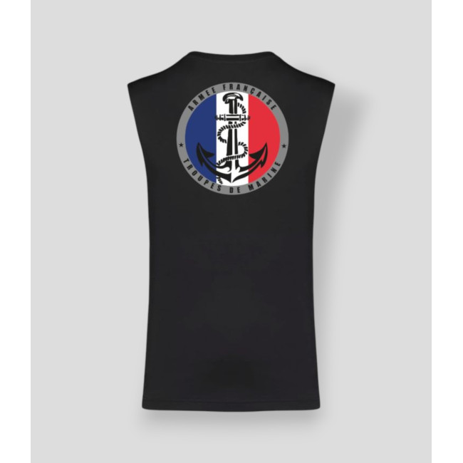 T-shirt senza maniche TDM France Nero - Summit Outdoor Lifestyle