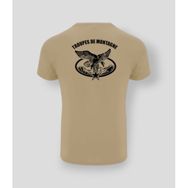 T-shirt Troupes de Montagne CONTROL DRY Coyote - Summit Outdoor Lifestyle