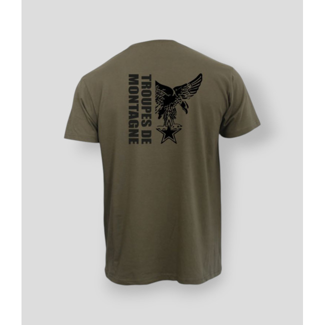 T-shirt Troupes de Montagne design Kaki - Summit Outdoor Lifestyle