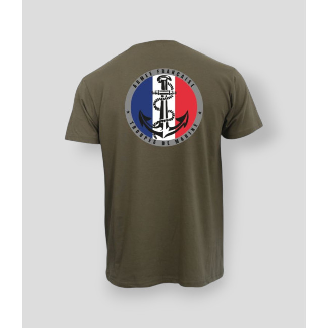 T-shirt Troupes de Marine France Kaki - Summit Outdoor Lifestyle