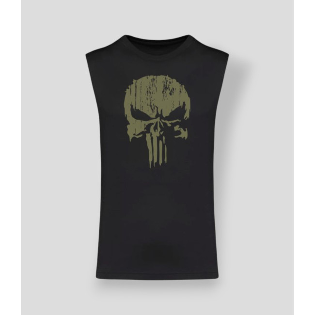 Ärmelloses T-Shirt Punisher Khaki Schwarz - Summit Outdoor Lifestyle