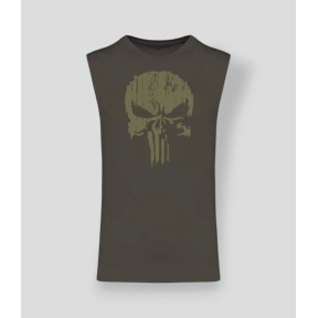 T-shirt senza maniche Punisher Kaki Dark kaki - Summit Outdoor Lifestyle