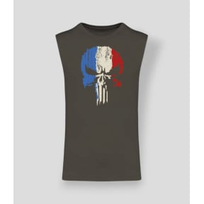 Ärmelloses T-Shirt Punisher Frankreich Dunkel Khaki - Summit Outdoor Lifestyle