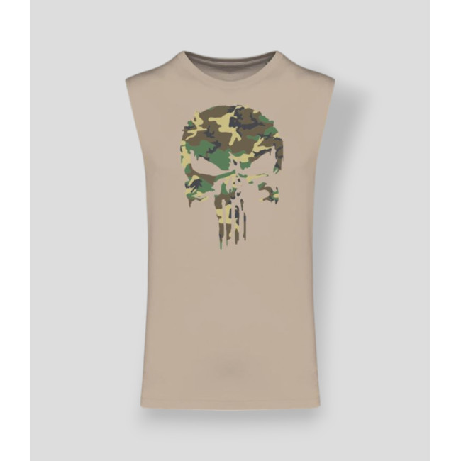 Ärmelloses T-Shirt Punisher Camo Hellsand - Summit Outdoor Lifestyle