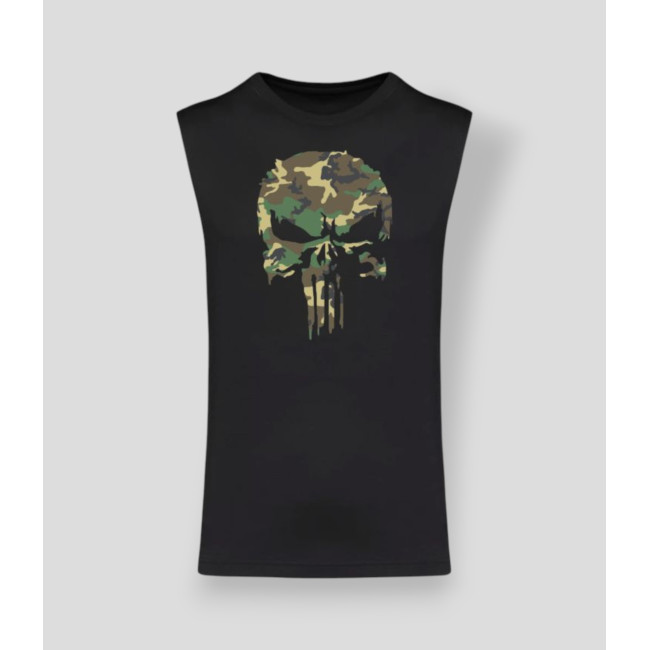 T-shirt sem mangas Punisher Camo Preto - Summit Outdoor Lifestyle