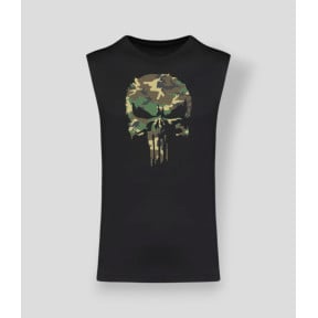 Ärmelloses T-Shirt Punisher Camo Schwarz - Summit Outdoor Lifestyle