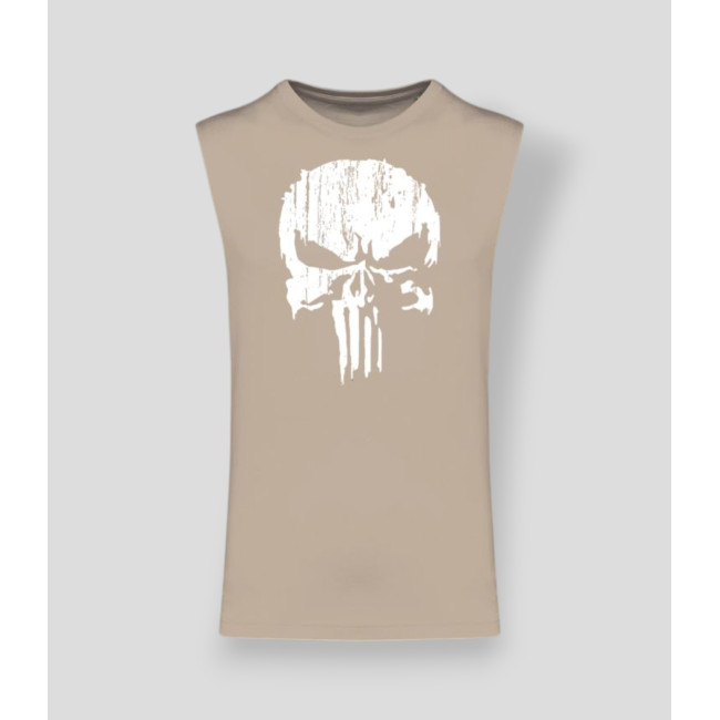 Mouwloos T-shirt Punisher Wit Light sand - Summit Outdoor Lifestyle