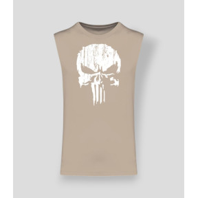 T-shirt senza maniche Punisher Bianco Light sand - Summit Outdoor Lifestyle