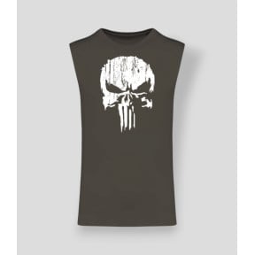 T-shirt sans manche Punisher Blanc Dark kakhi - Summit Outdoor Lifestyle