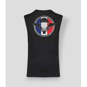 T-shirt sem mangas Paraquedista França Preto - Summit Outdoor Lifestyle