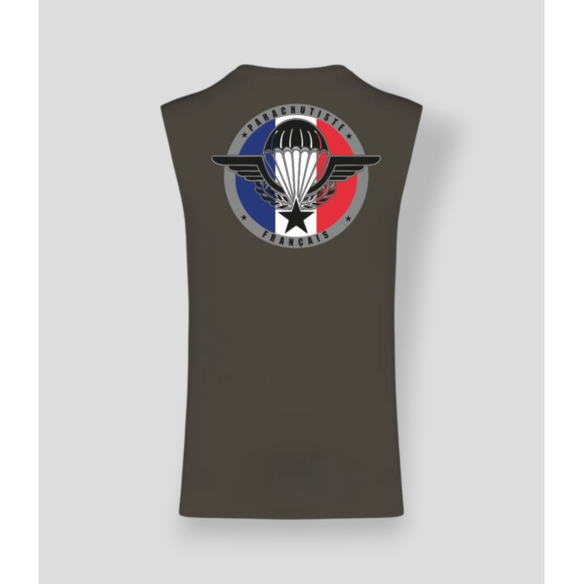 Camiseta sin mangas Para France Dark caqui - Summit Outdoor Lifestyle