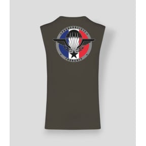 T-shirt sans manche Para France Dark kakhi - Summit Outdoor Lifestyle