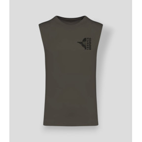 T-shirt sans manche Para design Dark kakhi - Summit Outdoor Lifestyle