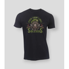 T-shirt Przekrocz swoje granice Żołnierze Czarny - Summit Outdoor Lifestyle